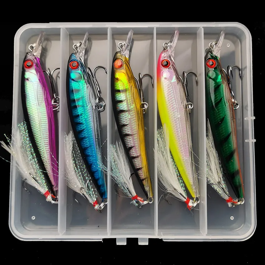 Fishing Equipment Organizer - 5pcs/box Laser 3D Eyes Bionic Minnow