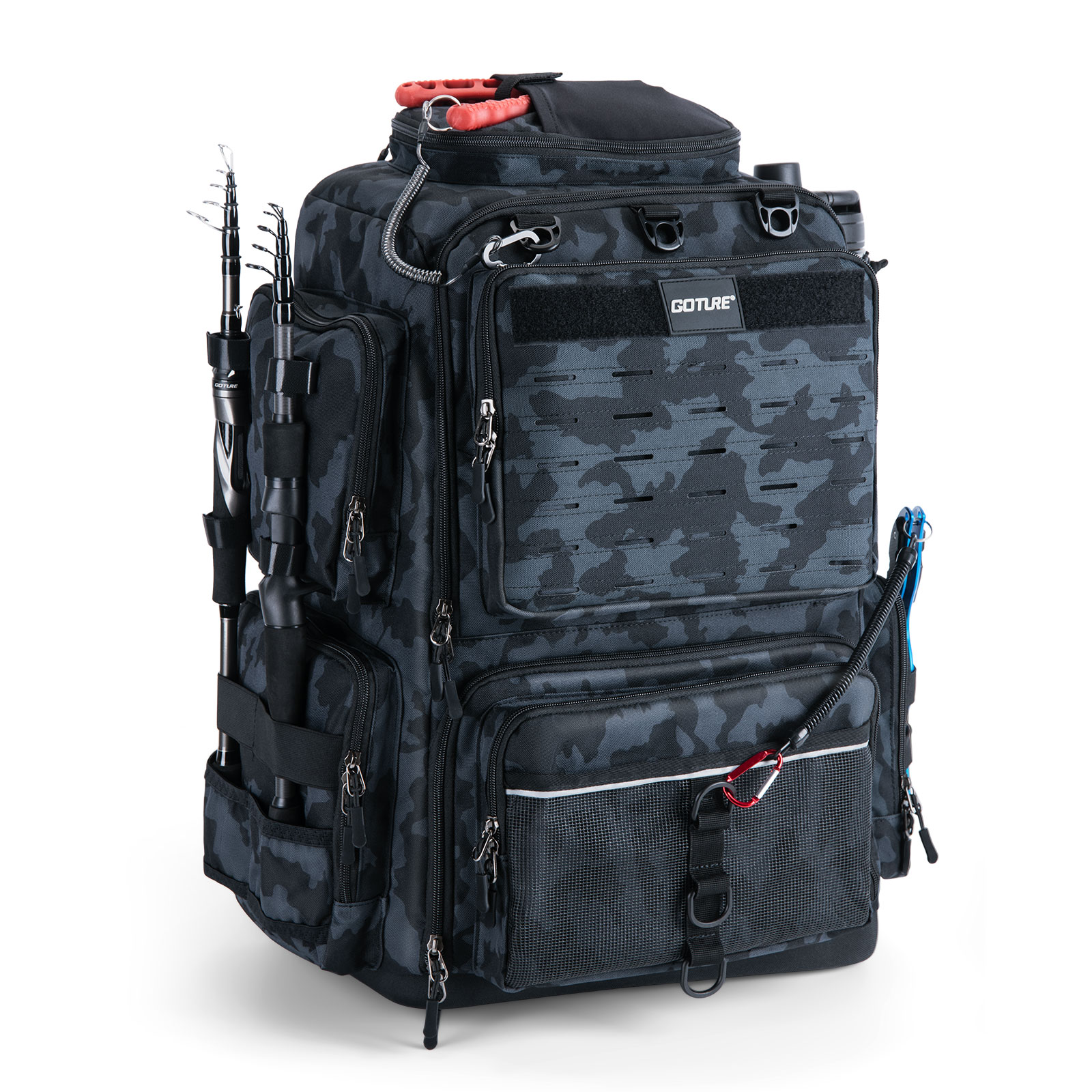 Fishing Equipment Organizer - Goture 55*36*28cm Multifunctional Fishing Backpack Tackle