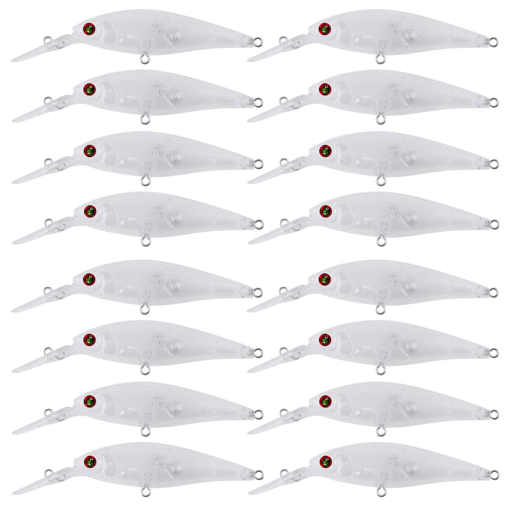 Fishing Equipment Daiwa - FREE FISHER 20pcs/Lot Fishing Unpainted Lure,Long