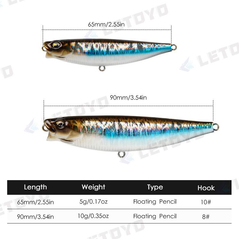 LETOYO 65mm 5g/90mm 10g Surfac - Fishing Equipment Daiwa recensione e prezzo