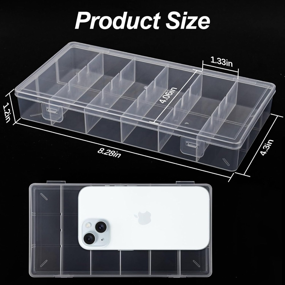 Clear Visible Plastic Storage  - Fishing Equipment Organizer recensione e prezzo