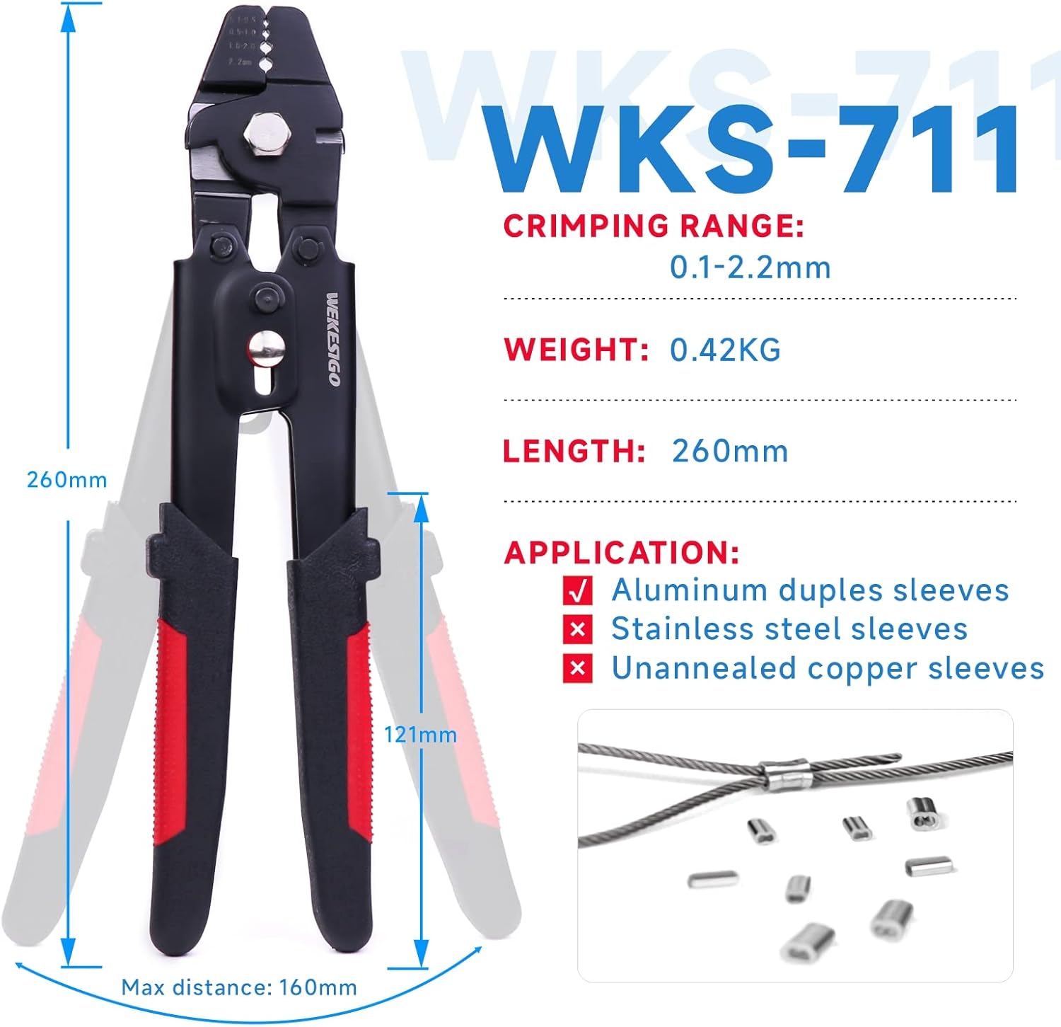 Wire Rope Swager Tool for Crim - Fishing Line recensione e prezzo