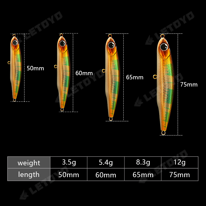 LETOYO Sinking Pencil 17g 12g- - Fishing Equipment Daiwa recensione e prezzo