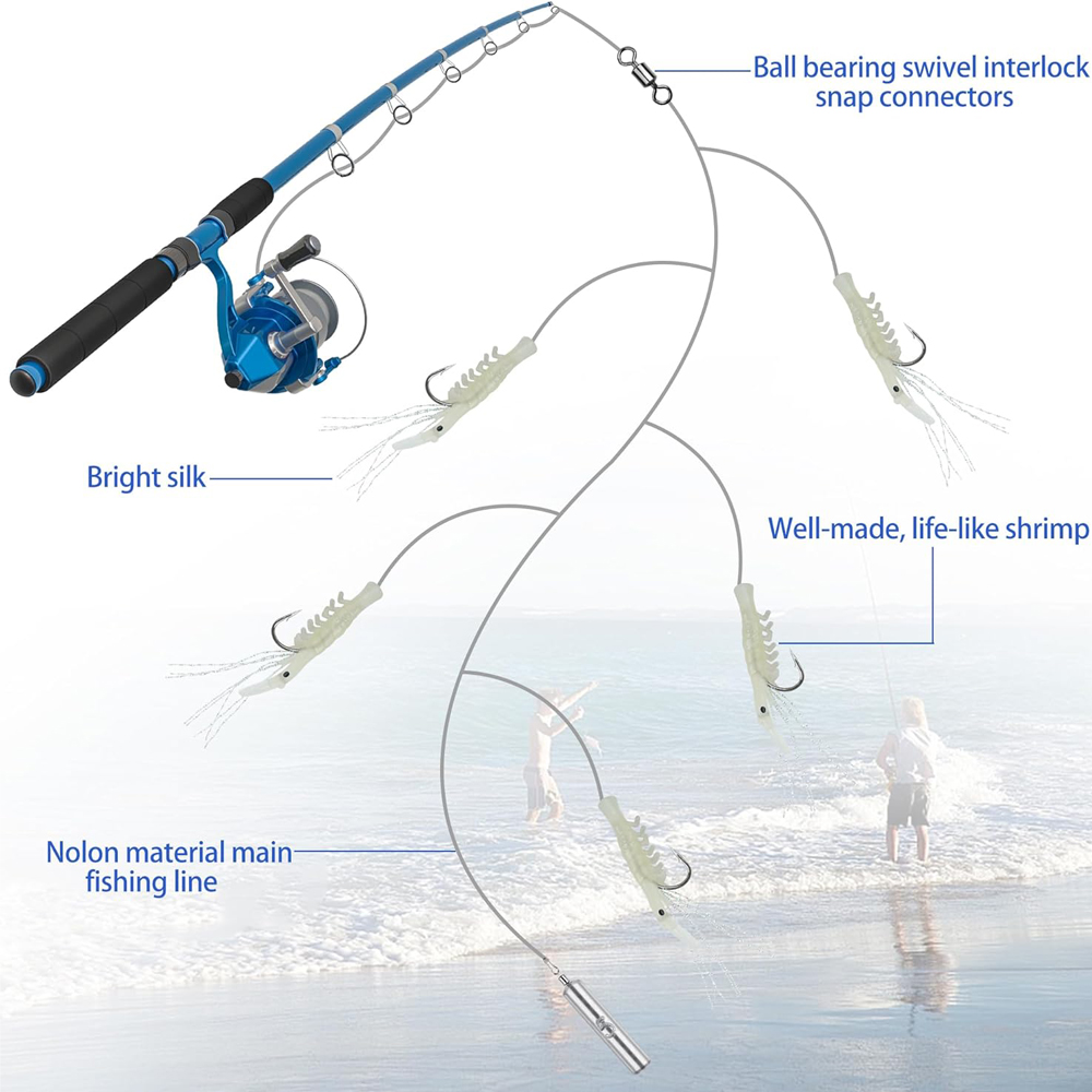 15Pcs=3Packs Saltwater Luminou - Saltwater Fishing Hook recensione e prezzo