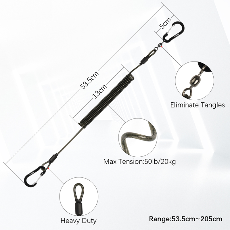 fishing tools Coiled Lanyards  - Fishing Equipment Cheap recensione e prezzo