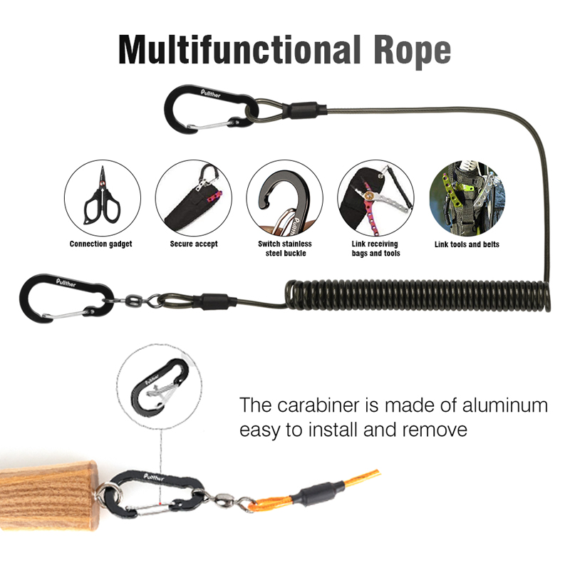 fishing tools Coiled Lanyards  - Fishing Equipment Cheap recensione e prezzo