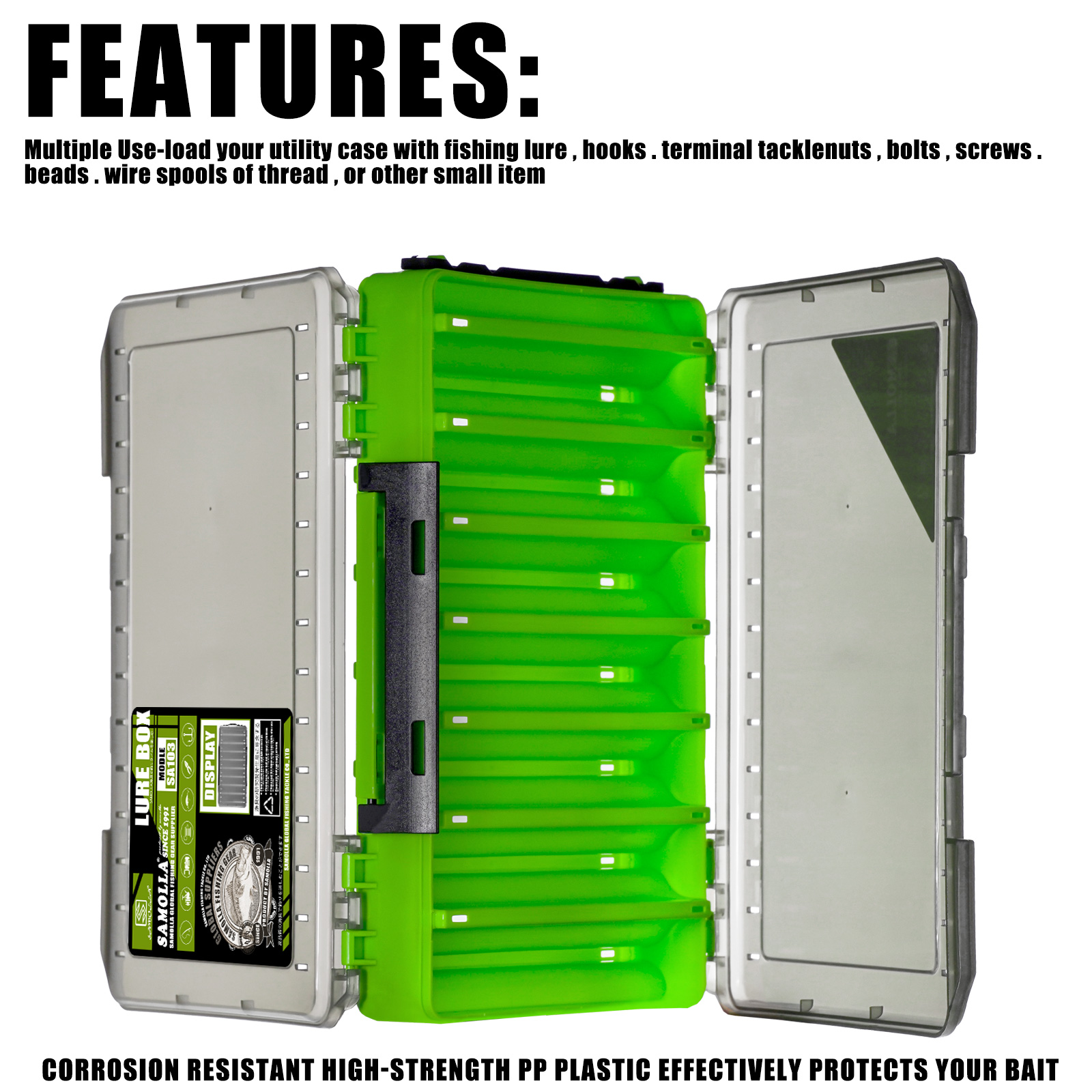 Double Sided Lure Baits Box Fi - Fishing Equipment Organizer recensione e prezzo