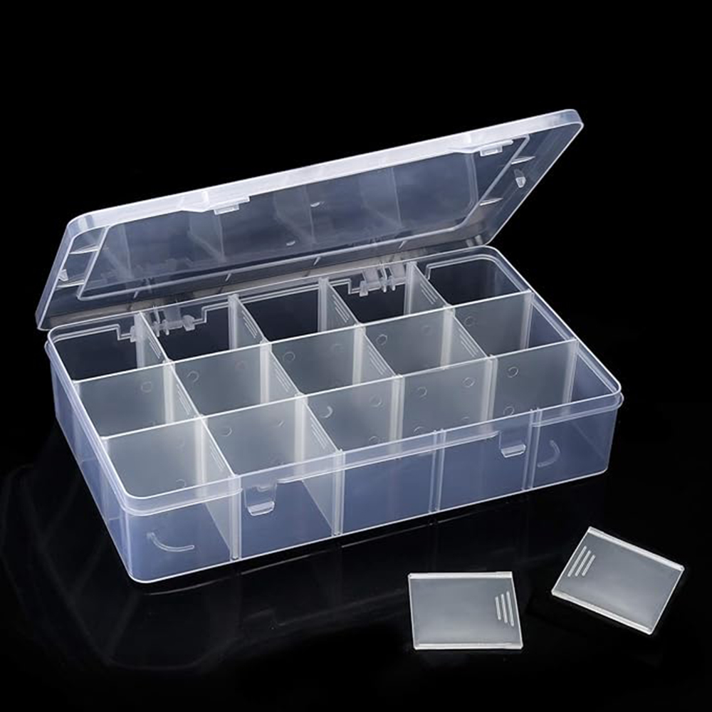15-Grid Plastic Organizer Box  - Fishing Equipment Organizer recensione e prezzo