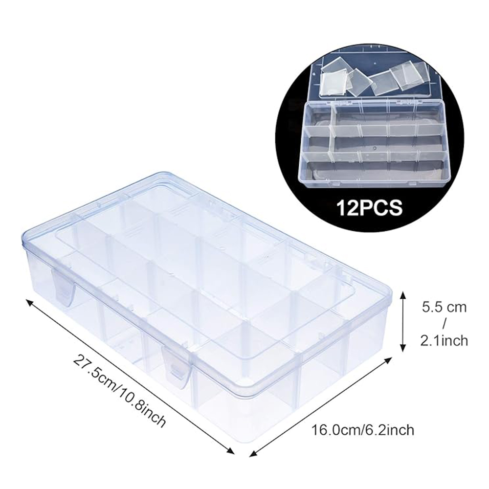 15-Grid Plastic Organizer Box  - Fishing Equipment Organizer recensione e prezzo