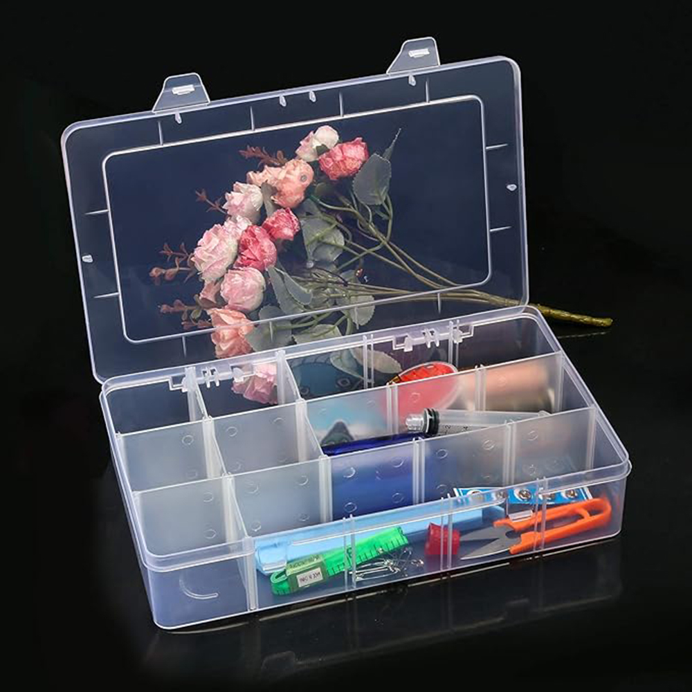 15-Grid Plastic Organizer Box  - Fishing Equipment Organizer recensione e prezzo