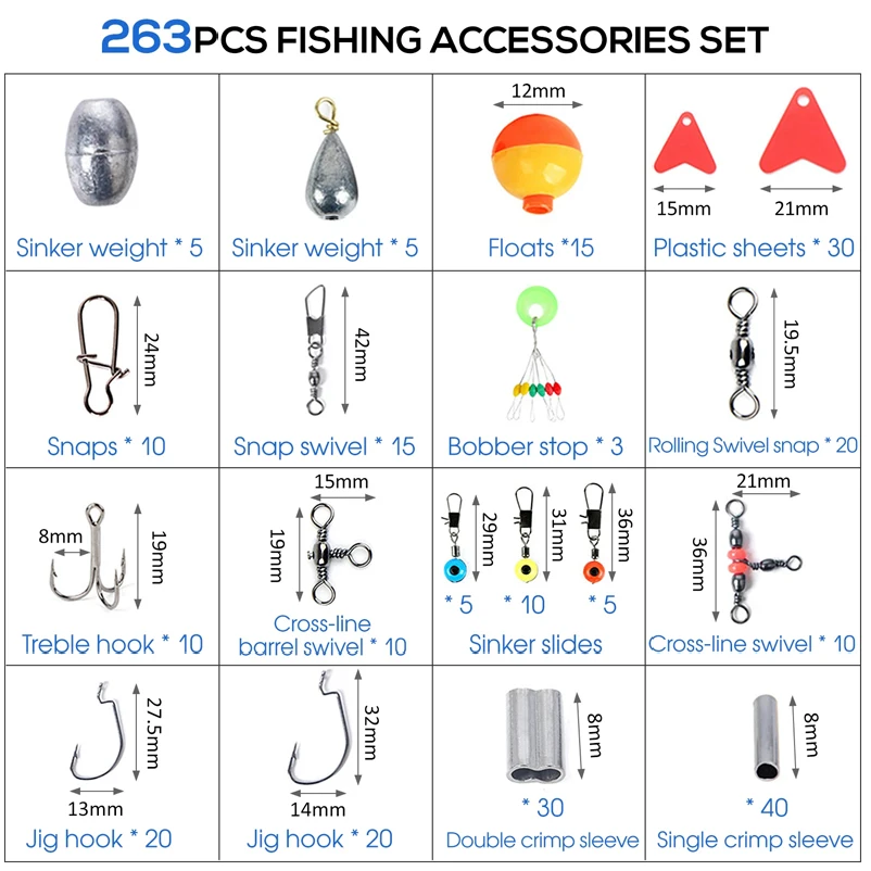 263pcs Outdoor Fishing Accesso - Fishing Equipment Organizer recensione e prezzo