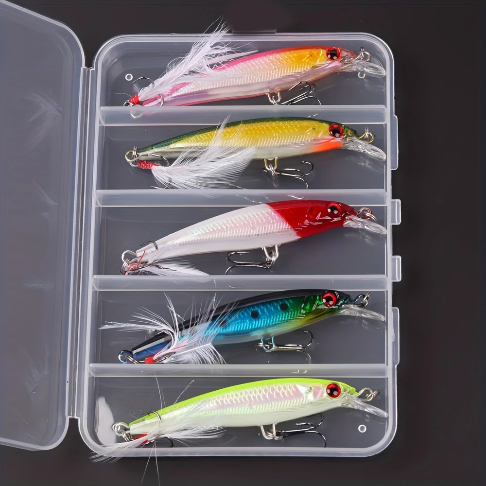 5pcs/box Laser 3D Eyes Bionic  - Fishing Equipment Organizer recensione e prezzo