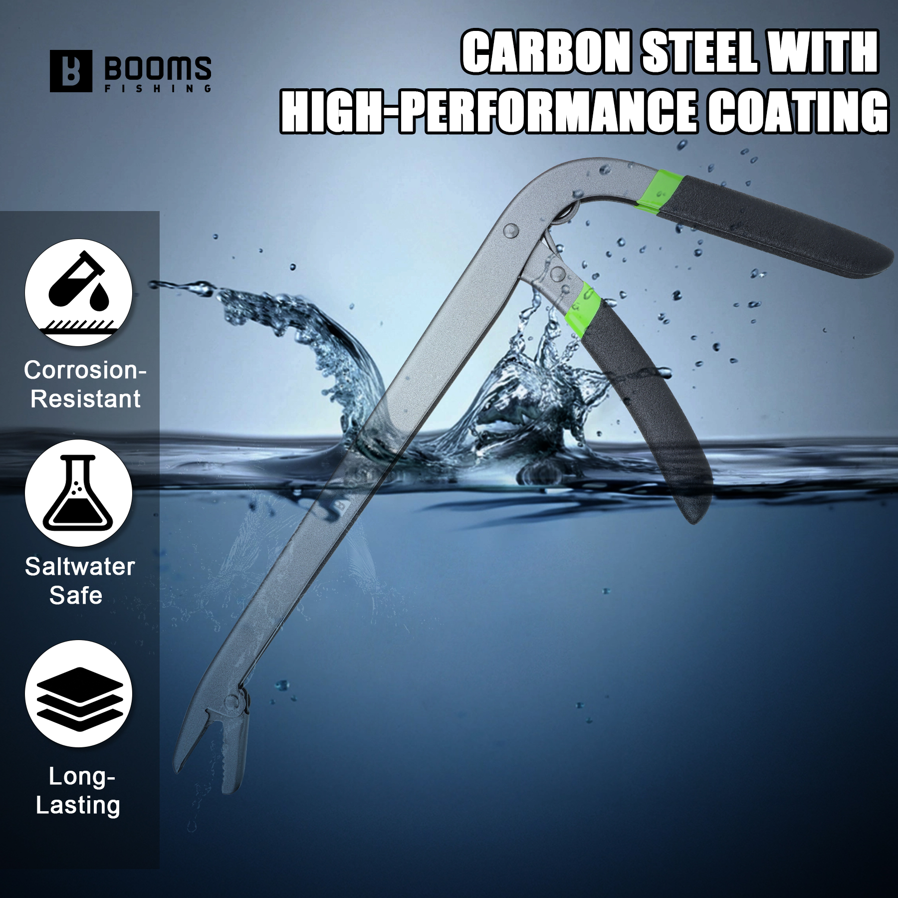 Booms Fishing 25cm Carbon Stee - Saltwater Fishing Hook recensione e prezzo