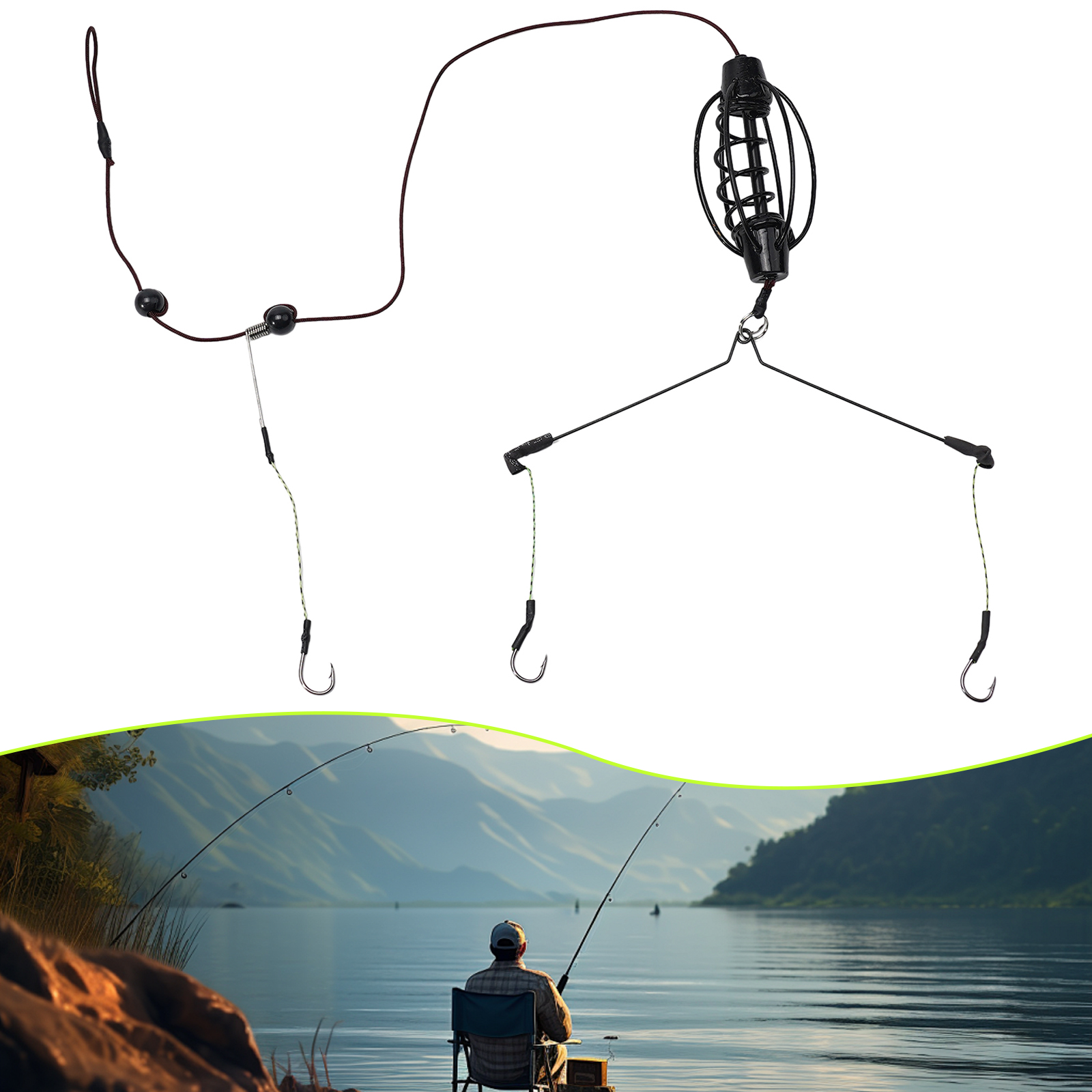 1PCS Carp Fishing Feeder Europ - Braided Fishing Line recensione e prezzo