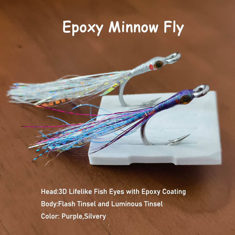 Saltwater Minnow Fly 4/0 Stain - Saltwater Fishing Hook recensione e prezzo