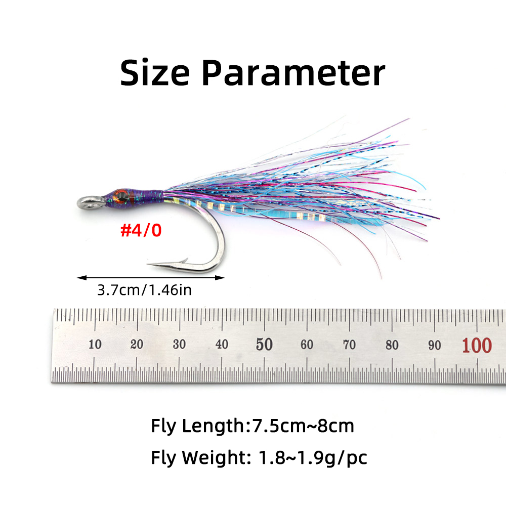 Saltwater Minnow Fly 4/0 Stain - Saltwater Fishing Hook recensione e prezzo