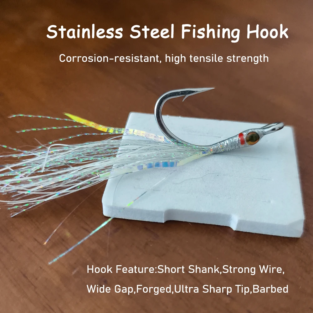 Saltwater Minnow Fly 4/0 Stain - Saltwater Fishing Hook recensione e prezzo